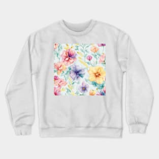 Beautiful bright spring flowers. Crewneck Sweatshirt